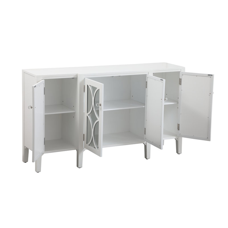 Eveland 72'' Sideboard, White, 34" H x 60" W x 16" D