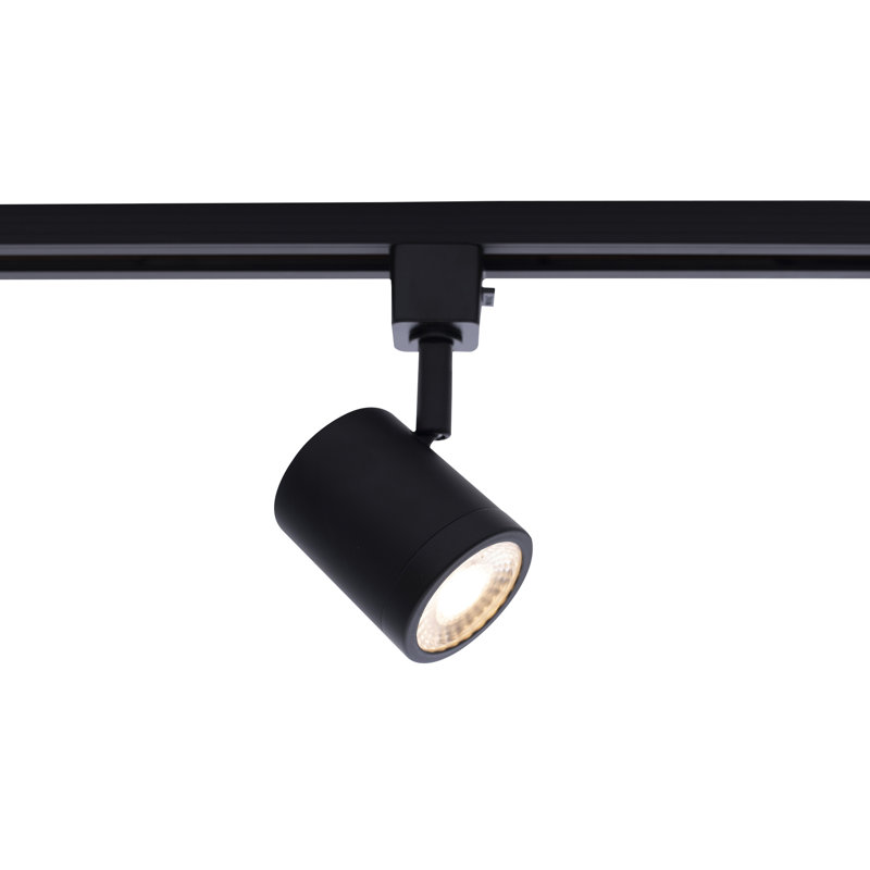 Charge 8010 Led 5-Color Temperature Selectable 3 Light Track Kit, Black, Black