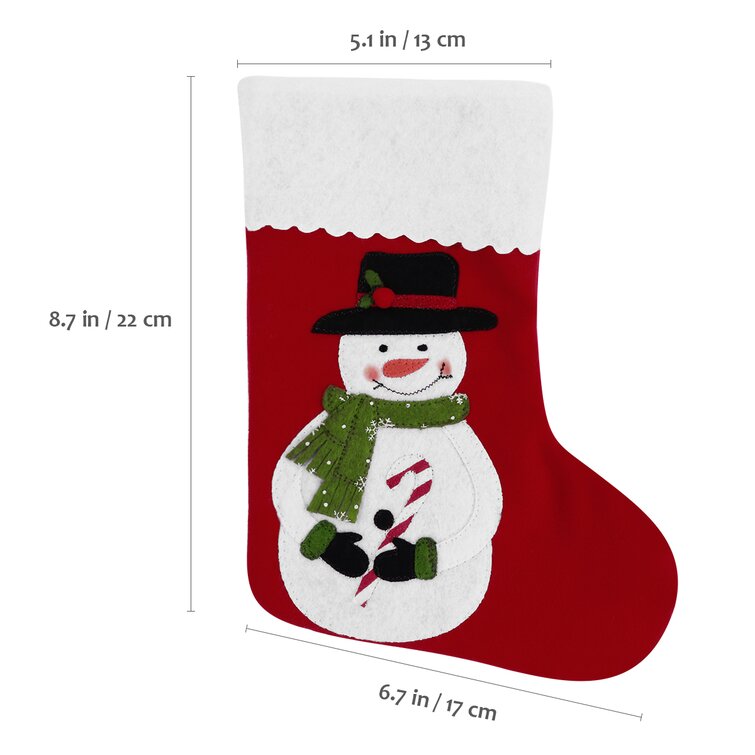 6 Piece Christmas Stocking Set, Xmas Holiday Home Decorations