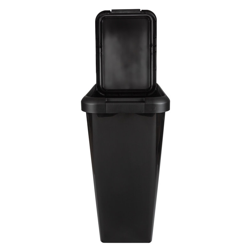 45 Litre Swing & Lift Top Waste Bin, Black