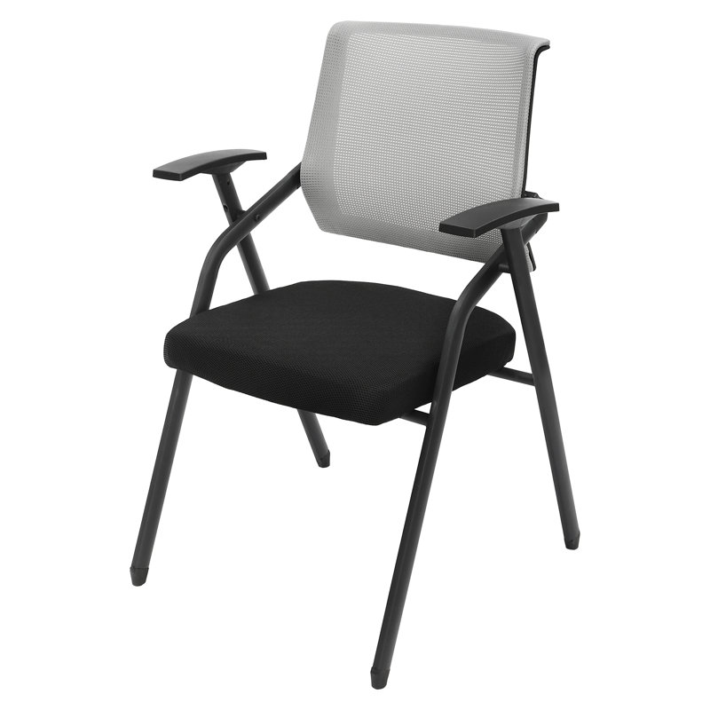 Chaise de travail en filet Llareli, Gris