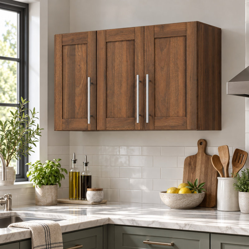 35.43" Stackable Wall-Mounted Storage Cabinet