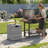 Heavy Duty Handwoven Rattan Patio Propane Tank Hideaway Cover Side Table With Stable Support Frame And Smooth Flat Tabletop For Backyard BBQ-126109442