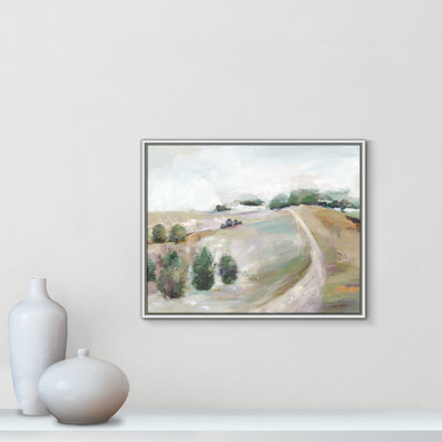 Kel Country Road Hill by Allison Pearce - Floater Frame Print on Canvas