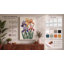 Iris Garden Botanical - Wrapped Canvas-606420660-606420668