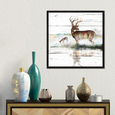 Rustic Misty Deer by Ruane Manning - Gallery-Wrapped Canvas Giclée on Canvas