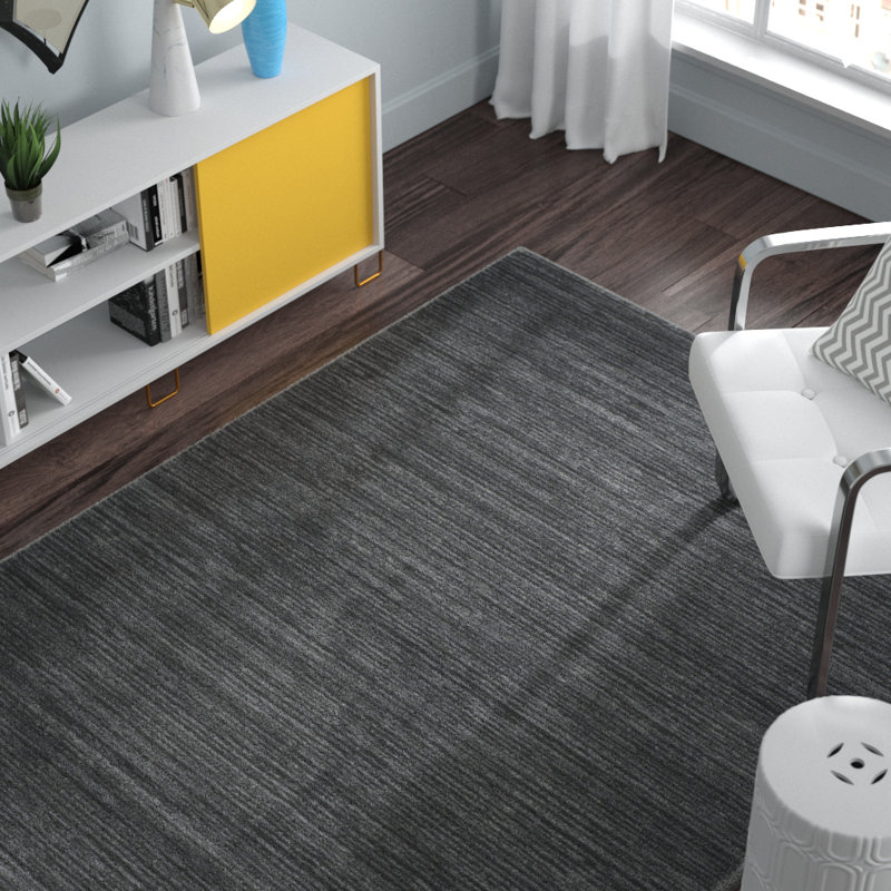 Aaishah Area Rug, Rectangle 9' x 12', Gray 