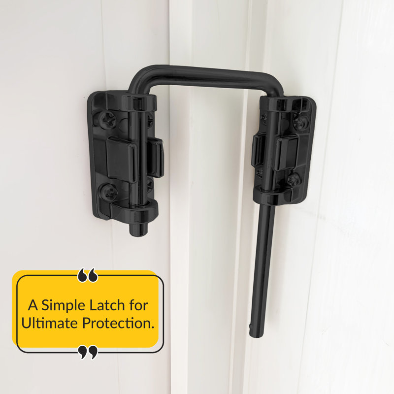 Brixwell 16-187b Security Latch Black Finish