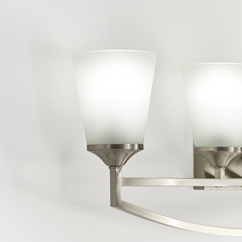 Applique murale / salle de bain quatre lumières Hanford de Génération Lighting par Visual Comfort, Nickel brossé, Non