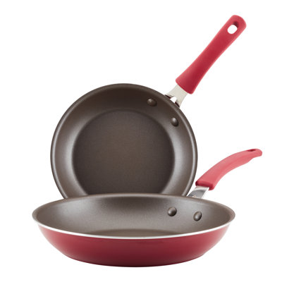 Rachael Ray Cook + Create Nonstick Frying Pans / Skillet Set, 9.5 Inch and 11.75 Inch