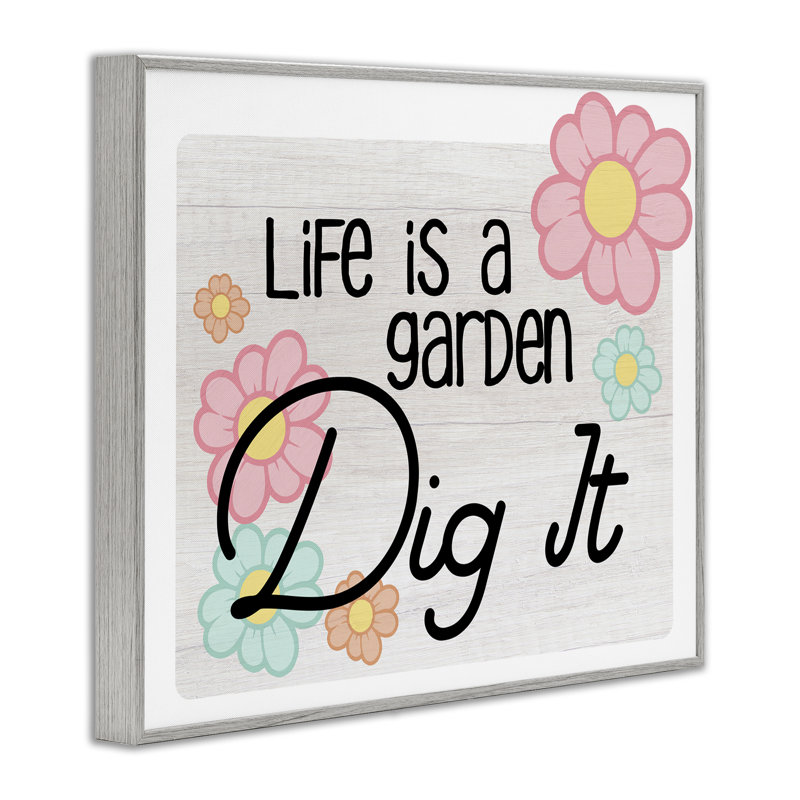 «Life's A Garden», estampe numérique par Ziwei Li, Estampe numérique Farmhouse, H 24 po x l 30 po