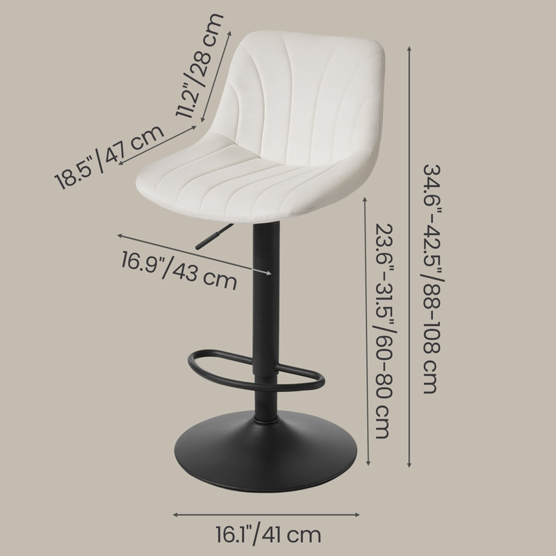 Tabourets de bar, Blanc