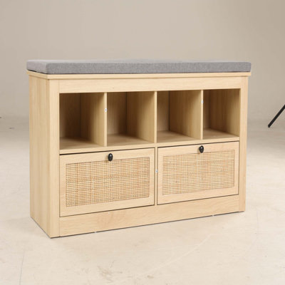 Banc de rangement en tissu Arshiya