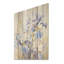 Minimalisme Irises Melody I - Art mural en bois sur bois de pin naturel-1706449697