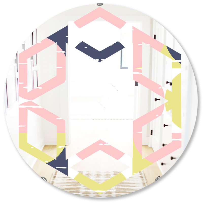 Miroir mural Hexagon Star I, H 31,5 po x l po