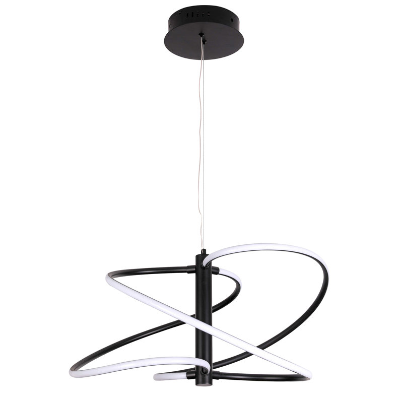Cailyn 1 - Light LED Single Pendant, Matte Black