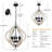 Allysha Rustic 6 Lights Orb Wood Chandelier-719292539