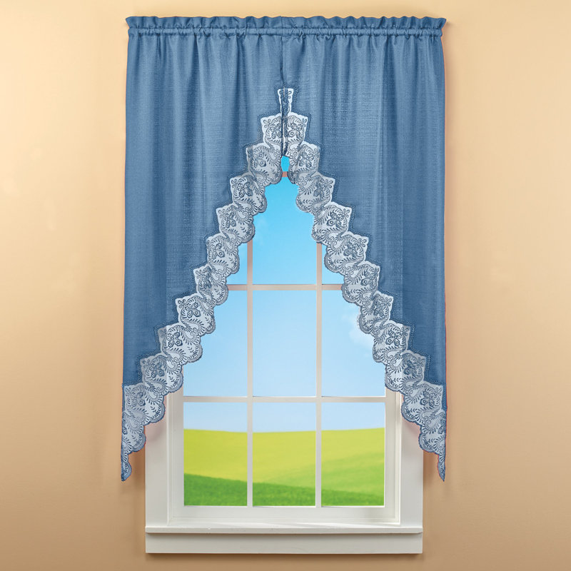 Swag Window Valance, Blue