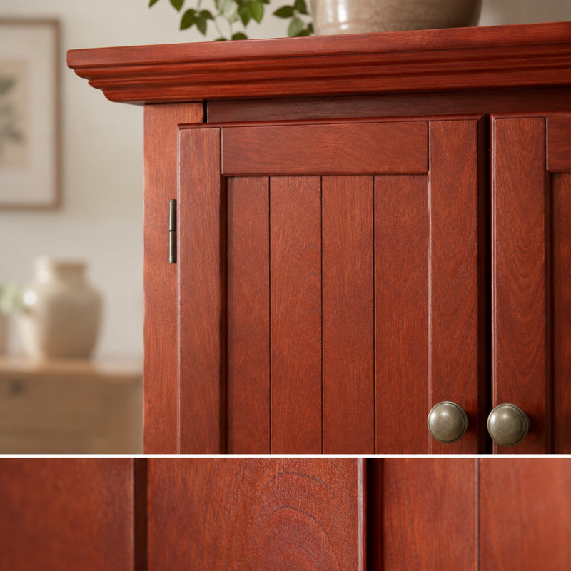 MDF 4 Tier 72 Inch Tall Corner Storage Cabinet With 8 Doors For Kitchen Living Room Bathroom