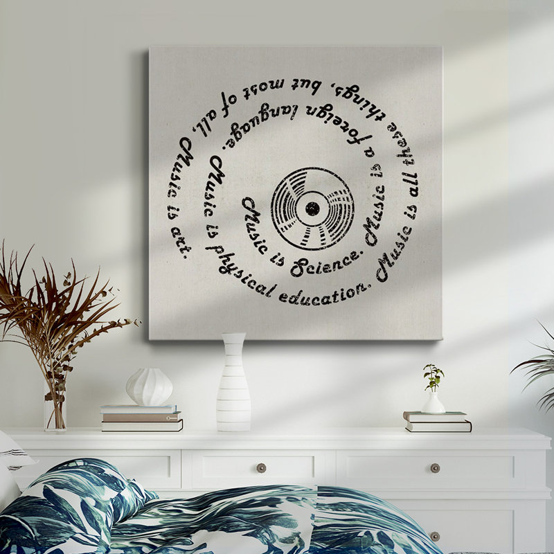 Toile tendue avec châssis Sound Ripples II-Premium - prête à être accrochée