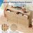 8/9 Drawer Fluted Dresser with Metal Handle, Modern Chest of Drawers for Bedroom & Living Room-1733092345