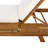 Aryan Patio Adjustable Acacia Wood Patio Chaise Lounge With Cushion-217993048