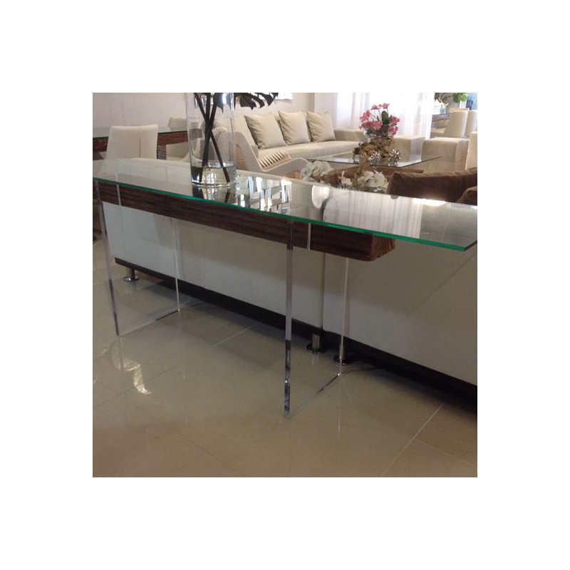 Fiorelita 80'' W Glass Console Table