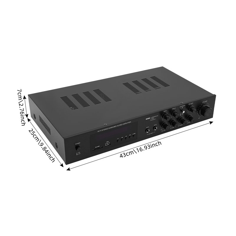Bluetooth Amplifier, Audio Power Amplifier,  Amplifier With Remote Control