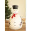Bonhomme de neige en métal peint