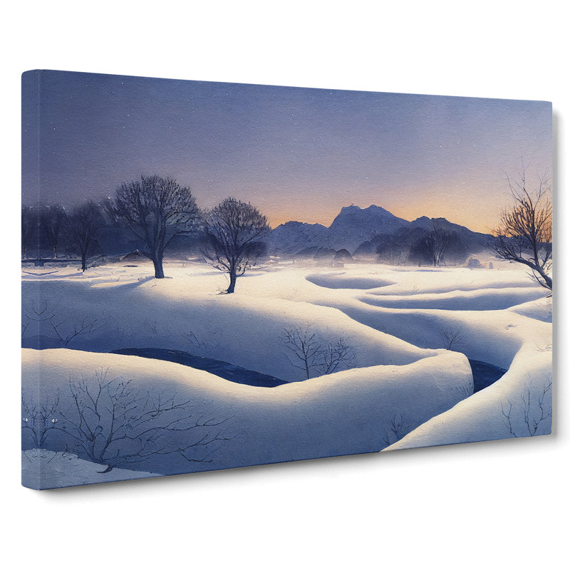Winter Mountain Landscape Vol.3 - Wrapped Canvas