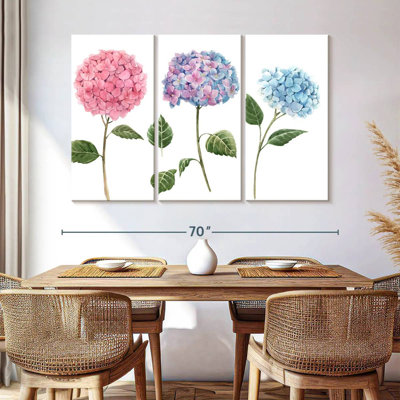 Harnek aquarelle fleurs d'Hortensia