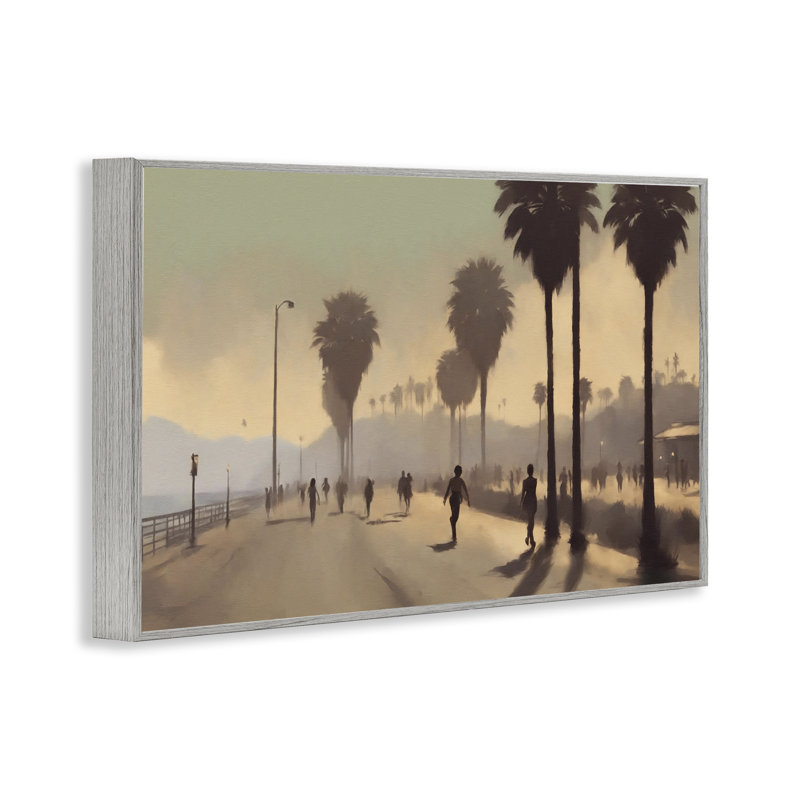  «Sunset Skater on Boardwalk», estampe numérique par Noah Bay, H 20 po x l 30 po, Estampe numérique Farmhouse