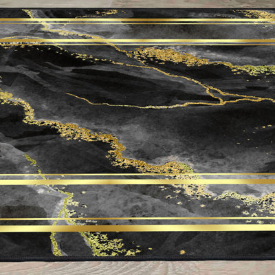 Luxurious Hall Carpet, 100% Velvet Fabric, 2.6 x 9.8 ft | Antibacterial & Non-Slip | 0.4 in Pile Height, Machine Washable | Durable Woven Design with 3D Digital Printing | Perfect for Home Entryways & Living Rooms