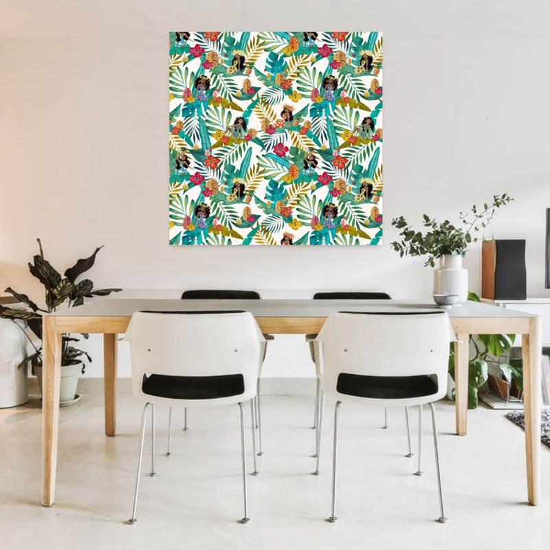 Art contemporain, art tropical contemporain, H 36 po x l 36 po