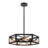4-Light Dimmable Geometric Chandelier