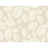 Contoured Leaves Floral Vinyl Wallpaper Roll