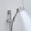 Robinet de douche noir mat avec système de 10 pouces - barre coulissante, 5 jets à main pour la salle de bain