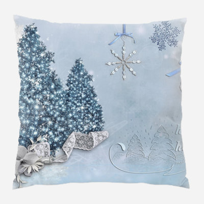 Canvas Outdoor Reversible Throw Pillow