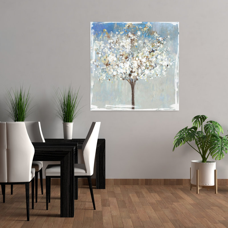 Hiver, nature morte, arbre biologique délicat, paysage serein, H 36 po x l 36 po