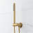 Berwyn Pressure Balance Shower System with Hand Shower - Brushed Gold