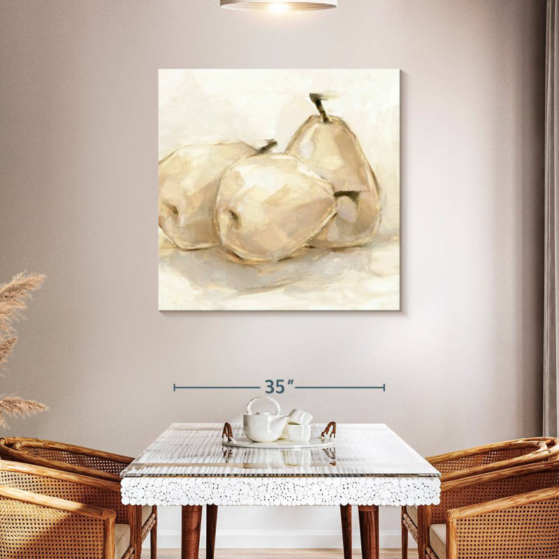 Yarlin White Pear Study II, 39" H x 39" W
