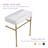 32"L*17"W White Ceramic Rectangular Single Faucet Hole Console Bathroom Sink with Overflow-64495857