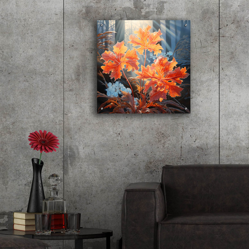 «First Frost» par r3darch0n, art mural en verre acrylique, H 12 po x l 12 po x P 0,13 po