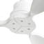 Ventilateur de plafond à profil bas en bois 52 pouces avec télécommande à 6 vitesses pour salon de patio