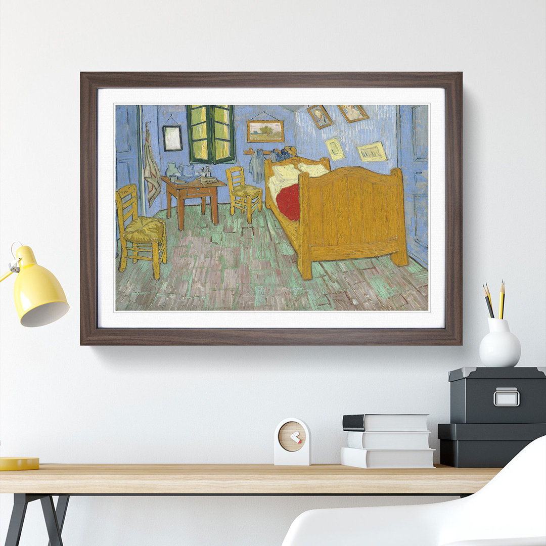 Bedroom in Arles by Vincent Van Gogh - Framed Print