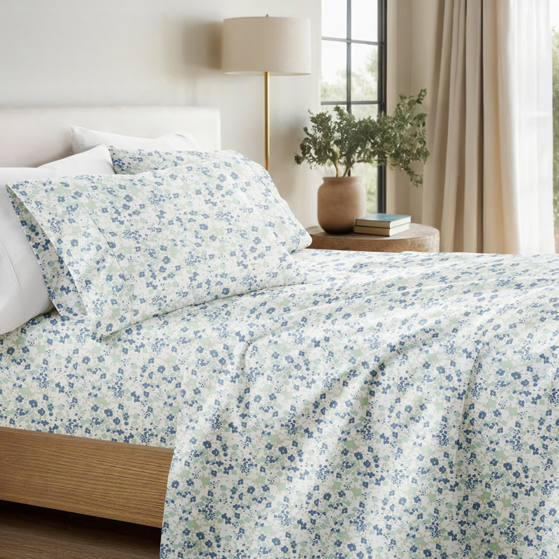 Ensemble de draps en microfibre Violets, Ensemble de draps pour très grand lit + un drap-h, Violet