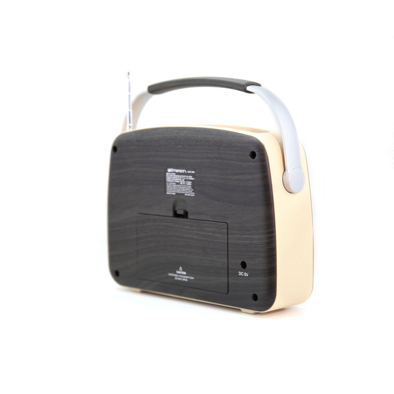 Radio portative rétro avec pile rechargeable intégrée, Espresso