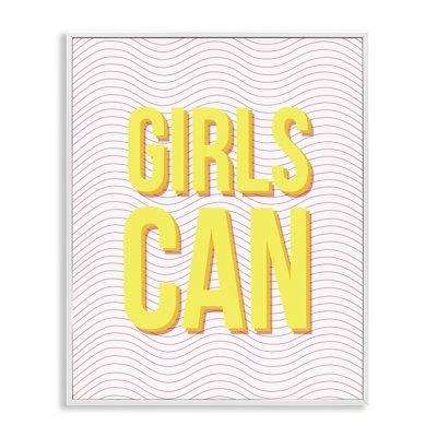 «Inspiring Girls Can», impression de giclée sur toile par Daphne Polselli
