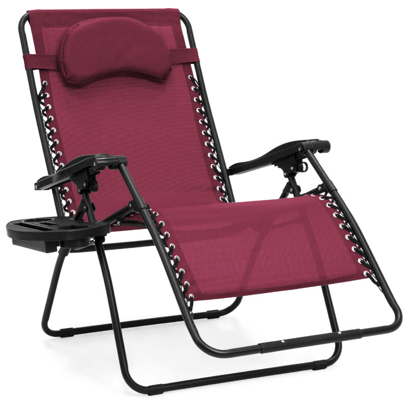 Dannunzio Folding Zero Gravity Chair, Burgundy