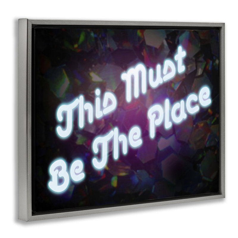 «This Must Be The Place», art mural sur toile flottante par Graffi * Tee Studios, H 17 po x l 21 po